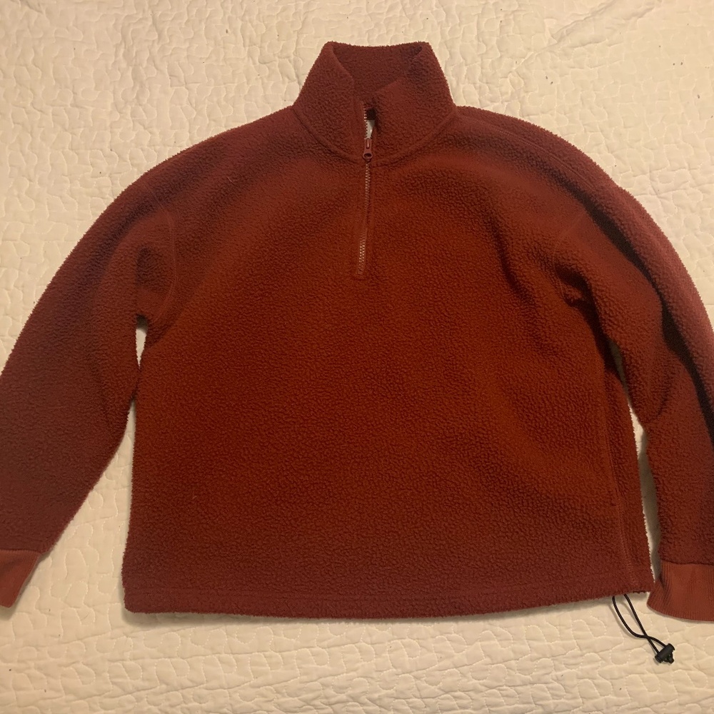 Everlane Fleece Quarter Zip Sweatshirt